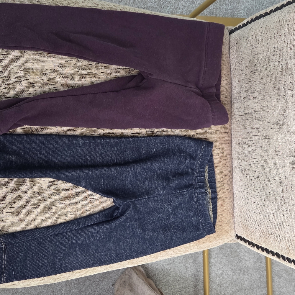 Infant Joggers in Deep Purple and Classic Blue